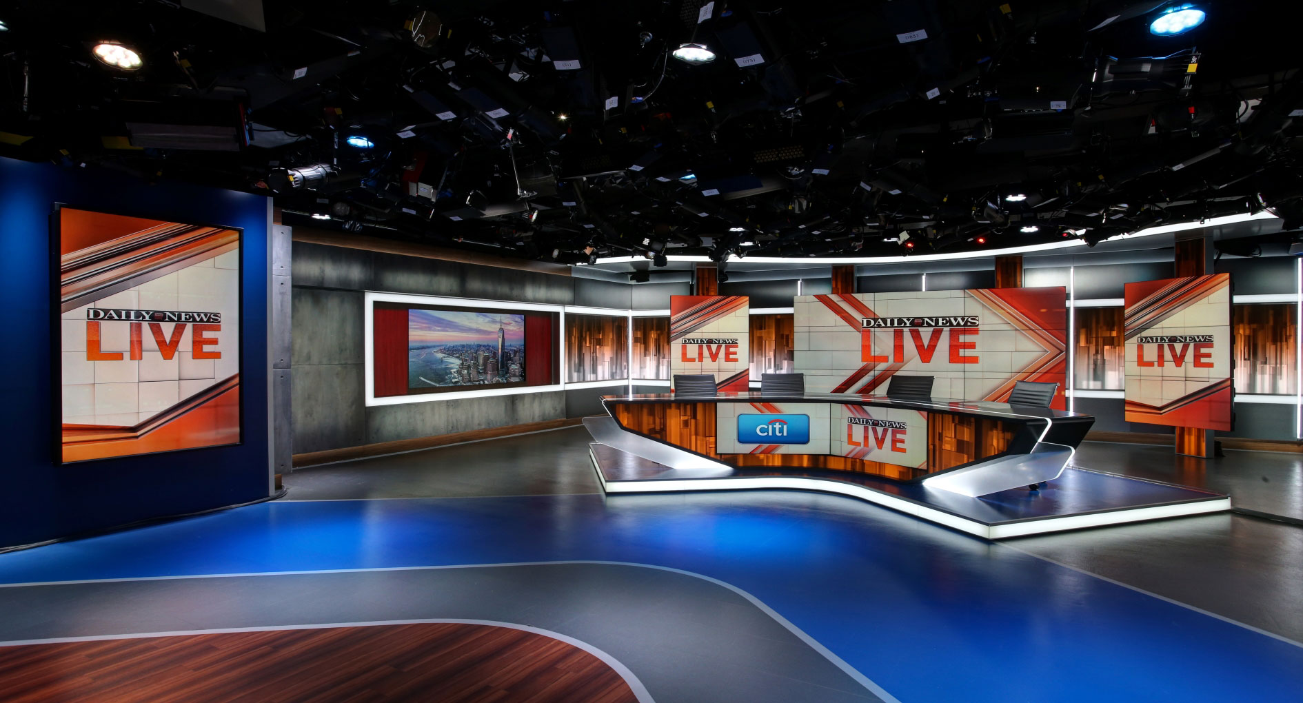 SportsNet New York studio set -- Daily News Live